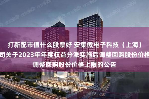 打新配市值什么股票好 安集微电子科技（上海）股份有限公司关于2023年年度权益分派实施后调整回购股份价格上限的公告