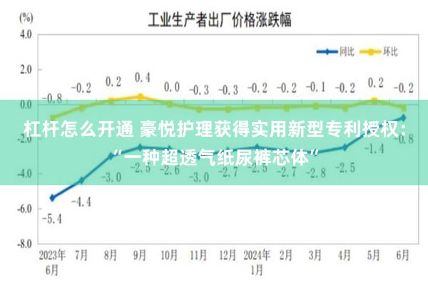 杠杆怎么开通 豪悦护理获得实用新型专利授权：“一种超透气纸尿裤芯体”