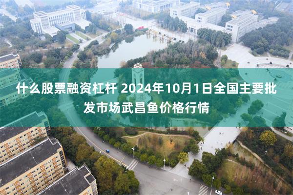 什么股票融资杠杆 2024年10月1日全国主要批发市场武昌鱼价格行情