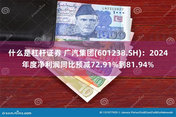 什么是杠杆证券 广汽集团(601238.SH)：2024年度净利润同比预减72.91%到81.94%