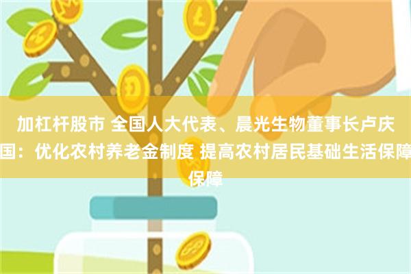 加杠杆股市 全国人大代表、晨光生物董事长卢庆国：优化农村养老金制度 提高农村居民基础生活保障