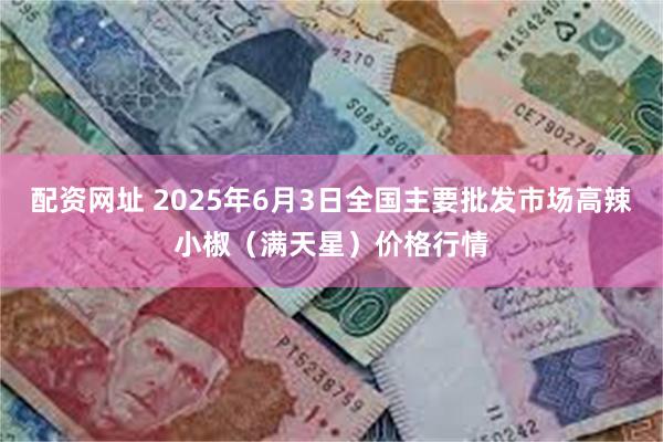 配资网址 2025年6月3日全国主要批发市场高辣小椒（满天星）价格行情